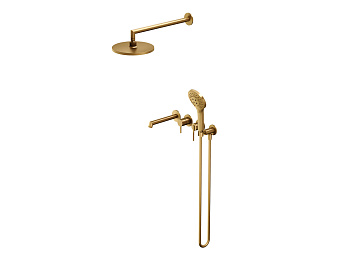 HB-4004-3BG Матовое Золото Встраиваемый смеситель для ванны