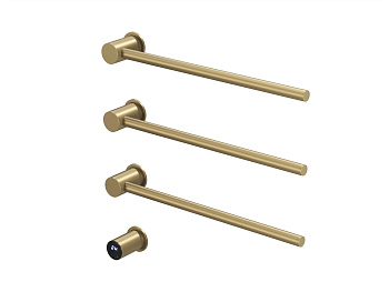 HB-006-3BG Матовое Золото Полотенцесушитель встраиваемый электрический 