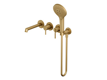 HB-4004-2BG Матовое Золото Встраиваемый смеситель для ванны