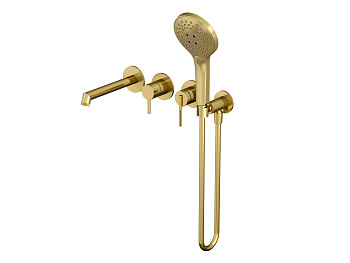 HB-4004-2GO Золото Встраиваемый смеситель для ванны