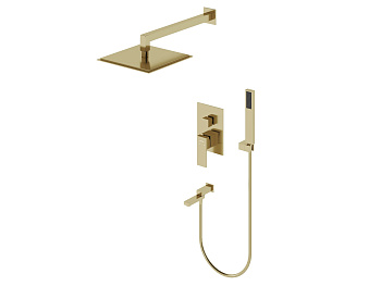 HB-1001GO Золото Встраиваемая душевая система 