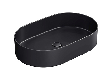 HB-0036MB Раковина накладная матовый чёрный 600*380*122