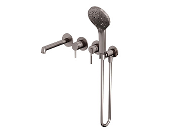 HB-4004-2BN Матовый Никель Встраиваемый смеситель для ванны