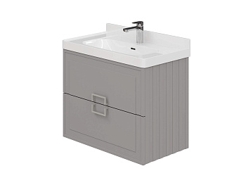 Тумба Ариэль 80-2 Серый К167 (Кати 80)